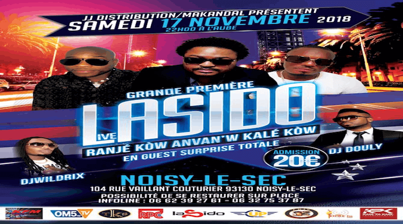 Événement - Grande première du groupe LASIDO en live