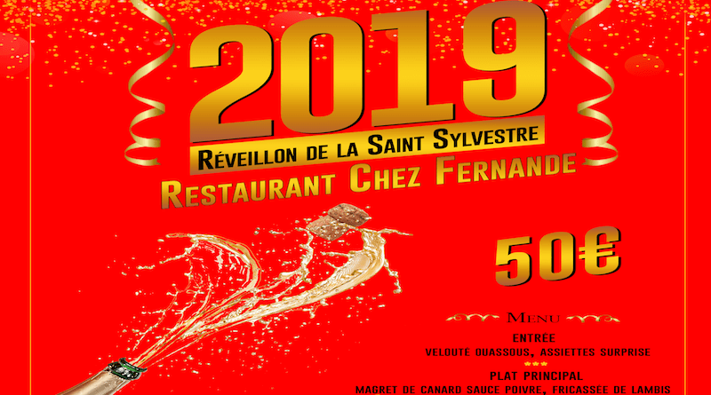 Réveillon de la Saint Sylvestre au restaurant Chez Fernande